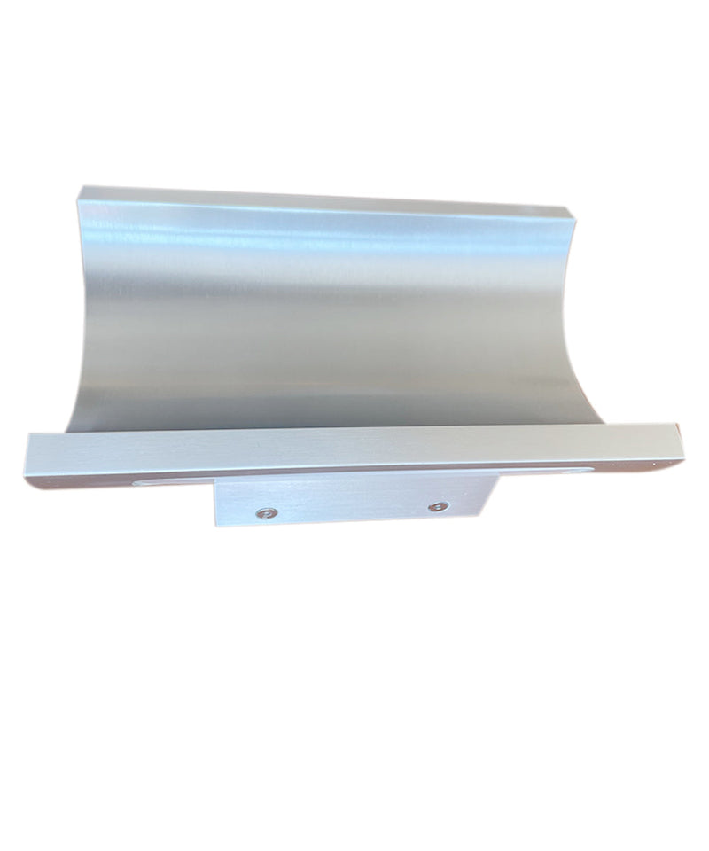 Alumilux Diverge 5"H 2-Light LED Outdoor Wall Sconce Light Fixture Satin Aluminum Finish by ET2