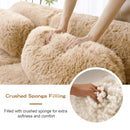 L-Shaped Soft And Fluffy Modular Sectional Sofa