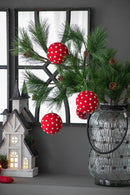 D3.9" Christmas Ball Ornaments, Set of 6