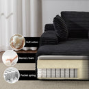 Oversized Chaise Lounge Chair Cozy Cloud Couch With 3 Throw Pillows And Wide Armrest