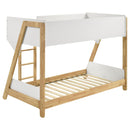 Fjord - Twin Over Twin Bunk Bed, Fits Standard Mattresses - White / Natural