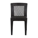 7 Piece Outdoor Dining Set with Table and 6 Chairs - Brown Multi