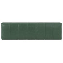 Green PU Upholstered Indoor Dining Bench