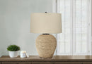 Lighting Table Lamp Rattan Resin Transitional - Beige