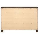 Woodmont 8-drawer Dresser Rustic Golden Brown