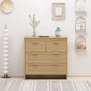 Cabinet With 4 Drawers For Bedroom - Natural by HouseOfZazla