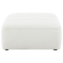 Sunny Square Upholstered Ottoman Natural
