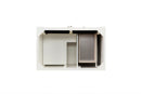 James Martin Bristol 36" Single Bathroom Vanity, Bright White