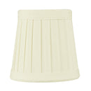 4"W x 4"H Set of 6 Egg Shell Pleated Clip-on Candelabra Lampshade