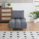 30 inches long, Teddy Sofa Fabric, with spacious and comfortable seat, for Apartment Office Living Room -Gray