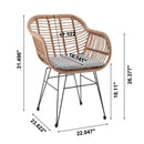 Antibes - 3 Piece Outdoor Patio Conversation Set by HouseOfZazla