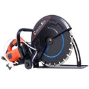 Electric 14" Cut Off Saw With Wet / Dry Functionality And Water Line Attachment Metal, 30" Length - Black by HouseOfZazla