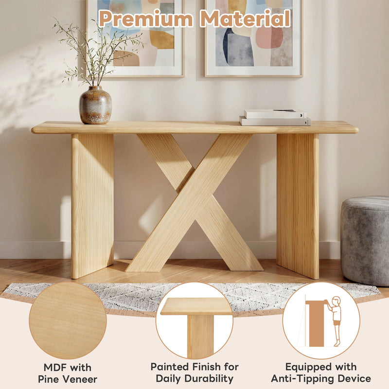 Minimalist Modern X‑Frame Console Table, photo 3 of 10