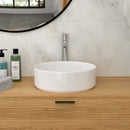 Elegant Ceramic Vessel Bathroom Sink With Stain Resistant Finish by HouseOfZazla