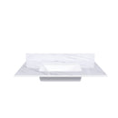Bianco Carrara Venato Marble Vanity Top With Pre Drilled Faucet Hole And Undermount Sink by HouseOfZazla