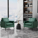 Nordic Retro Light Luxury Upholstered Sofa Chair by HouseOfZazla