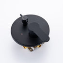 3 Hole Wall Mount Widespread Bathroom Waterfall Bathtub Faucet Mixer Taps with Hand Shower