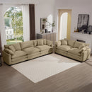 Elegant Oversized Sectional Sofa Set With Deep Seats And Flexible Layout by HouseOfZazla