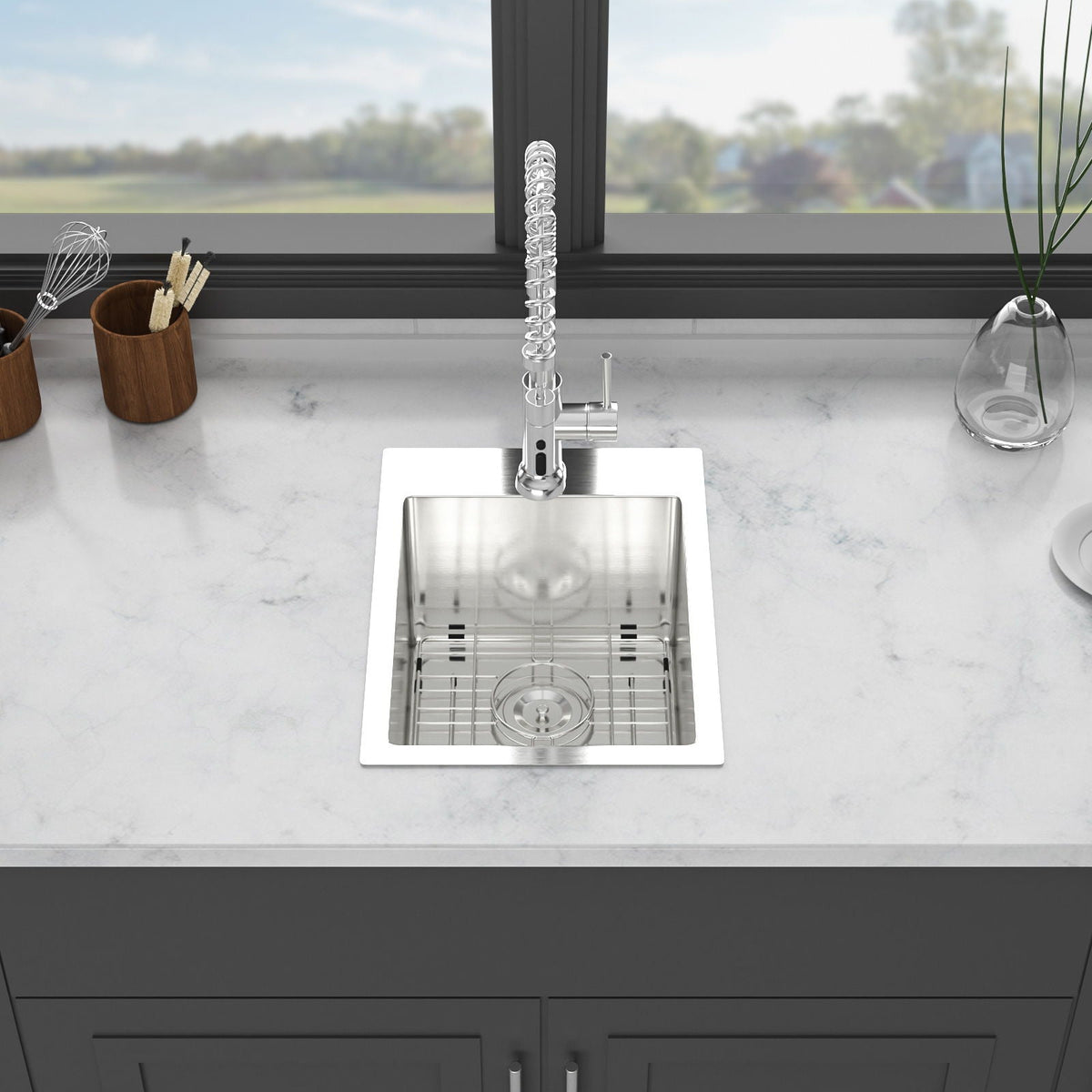 Stainless Steel Drop In Kitchen Sink, Topmount, photo 21 of 40