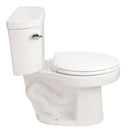 Gloss 2 Piece Toilet With 1.28 Gpf Tornado Flush, Rimless Bowl, Soft Closing Seat - Gloss White by HouseOfZazla