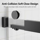Frameless Double Sliding Soft-Close Shower Door, 3 / 8" (10Mm) Thick SGCC Tempered Glass Door, Matte by HouseOfZazla