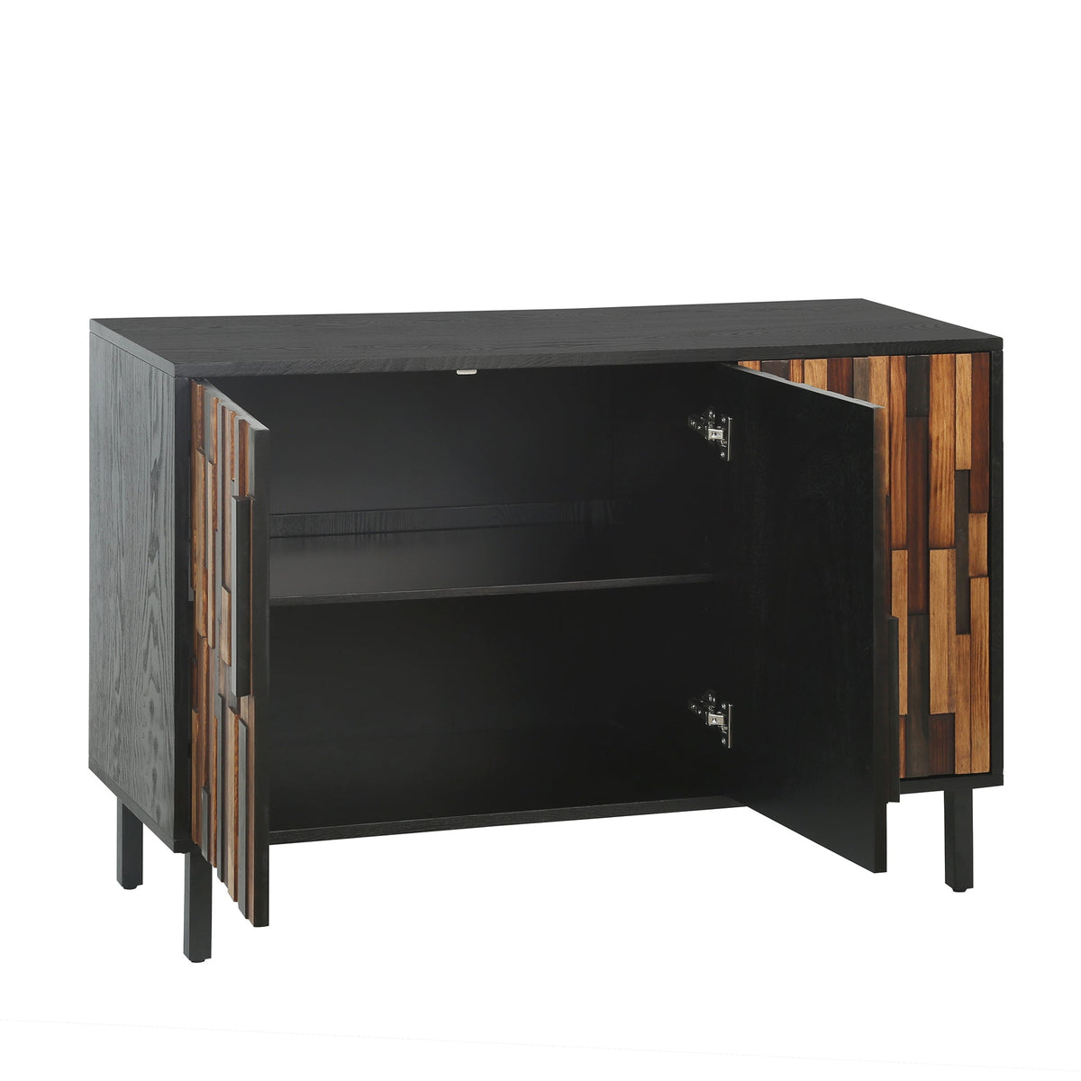 Farmhouse Rustic Sideboard With Straight Wood Pattern, photo 10 of 10