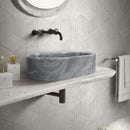 Bathroom Vessel Sink, Semi Polished Surface