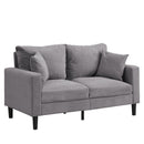 Modern Upholstered Loveseat Sofa, High Resilience by Unique Piece Furniture