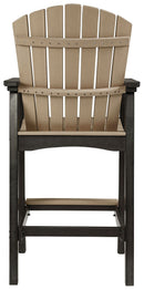 Fairen Trail - Tall Barstool (Set of 2) - Black / Driftwood