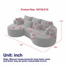 Curved Oversized Sectional Sofa With Extra Deep Seat by HouseOfZazla