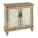 Driscoll - 2 Door Cabinet With Floral Design - Reclaimed Natural by HouseOfZazla