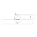 75" Industrial DC Motor Downrod Mount Reversible Ceiling Fan with Lighting and Remote Control by ParrotUncle