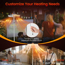 1500W Standing Electric Heater with Double-sided Heating by DirectDeals