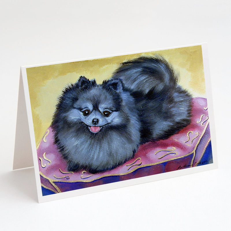 Pomeranian Greeting Cards and Envelopes Pack of 8