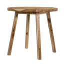 Round Dining Table, Solid Wood - Natural Wood / Brown by Unique Piece Furniture