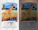 Great Dane Ceramic Night Light Compact, UL-Certified, Ideal for Bedroom, Bathroom, Nursery, Hallway, Kitchen, 6x4x3, Multicolor