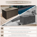 190 Gallon Metal Deck Box, Waterproof Steel Outdoor Storage Cabinet by HouseOfZazla