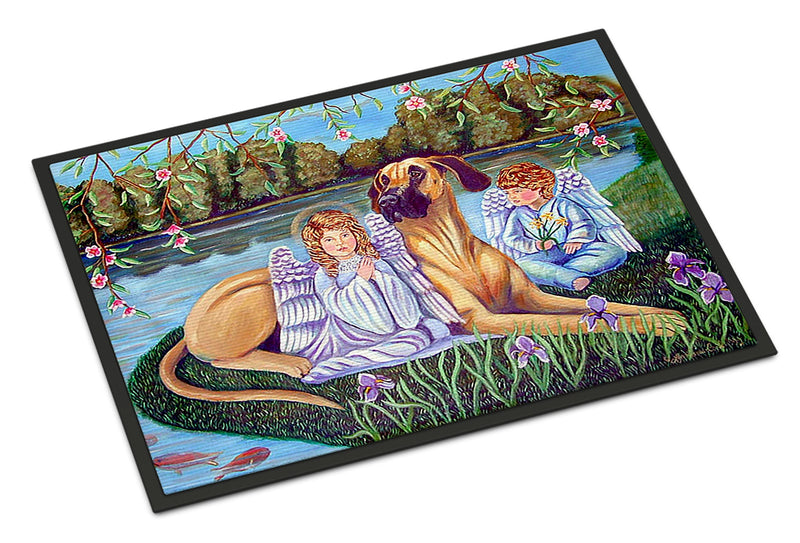 Angels with  Great Dane Doormat Doormat - Large 24x36 – Indoor/Outdoor Floor Mat