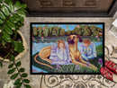 Angels with  Great Dane Indoor Outdoor Mat 18x27 Doormat