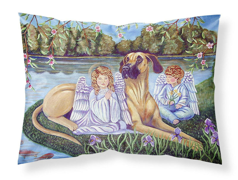 Angels with  Great Dane Moisture wicking Fabric standard pillowcase