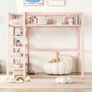 Loft Bed With 4 Tier Shelves And Storage by Unique Piece Furniture