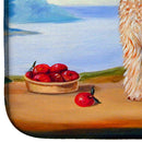 Wheaten Terrier Soft Coated Dish Drying Mat Absorbent Dish Drying Mat Pad for Kitchen Counter Dish Drainer Mat for Countertop, 14 x 21", Multicolor