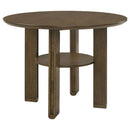 Crispin - Round Counter Height Dining Table - Brown by HouseOfZazla