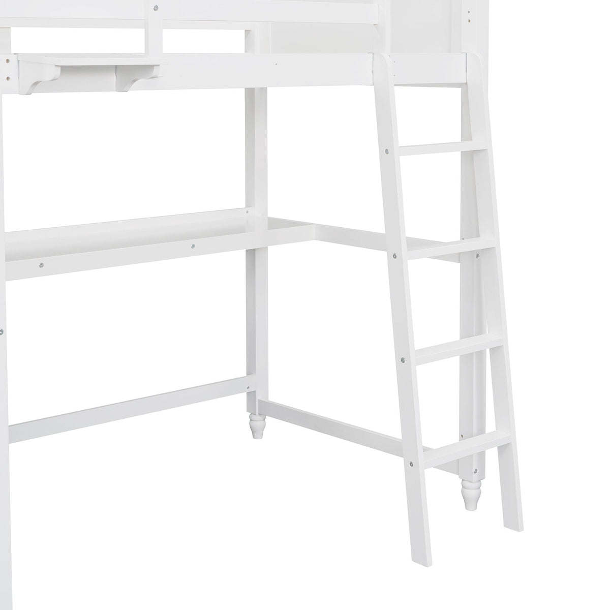 Loft Bed With Drawers With Desk And Shelves, photo 6 of 17
