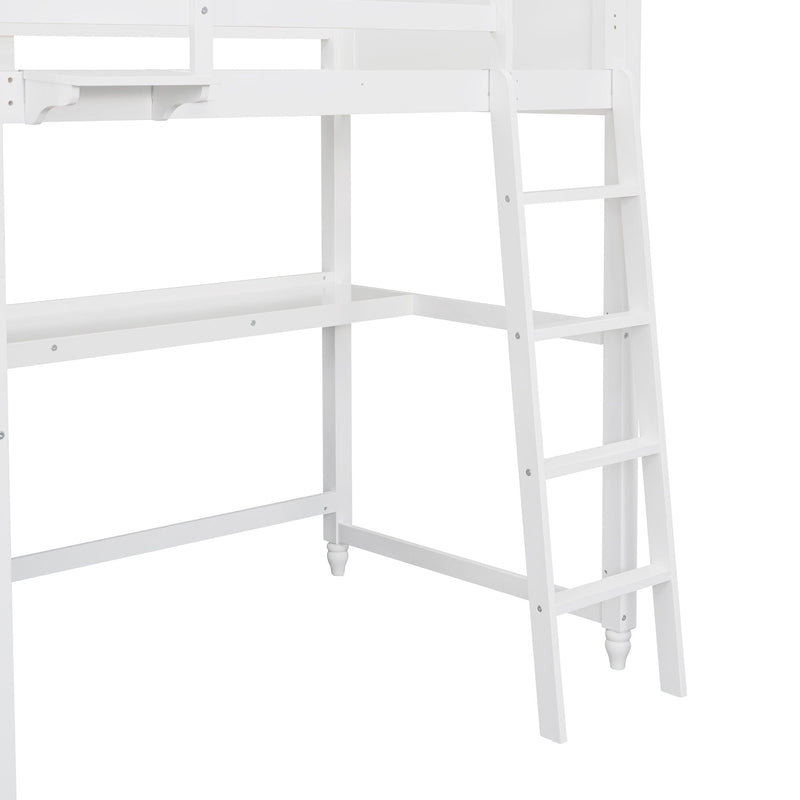 Loft Bed With Drawers With Desk And Shelves, photo 6 of 17