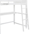 Loft Bed With Drawers With Desk And Shelves by HouseOfZazla