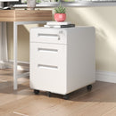 3-Drawer Mobile File Cabinet with Lock and Casters by HouseOfZazla