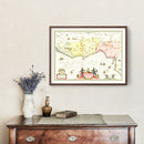 Vintage Map of Guinea 1665