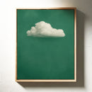 White Cloud on Emerald Sky