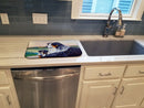Australian Shepherd Dish Drying Mat Absorbent Dish Drying Mat Pad for Kitchen Counter Dish Drainer Mat for Countertop, 14 x 21", Multicolor